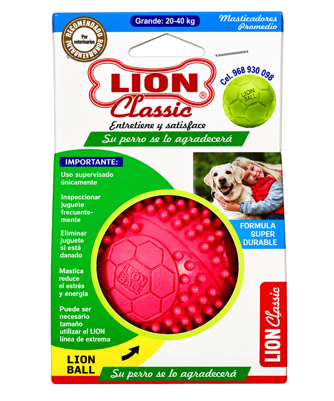 Empaque LION Ball para perros